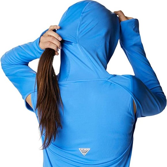 🆕Columbia Women's W PFG Respool Hoodie,  Harbor Blue, Brand NEW. NWT, Authentic - Picture 7 of 7